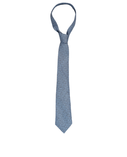 Hermes Maze Print Tie, front view